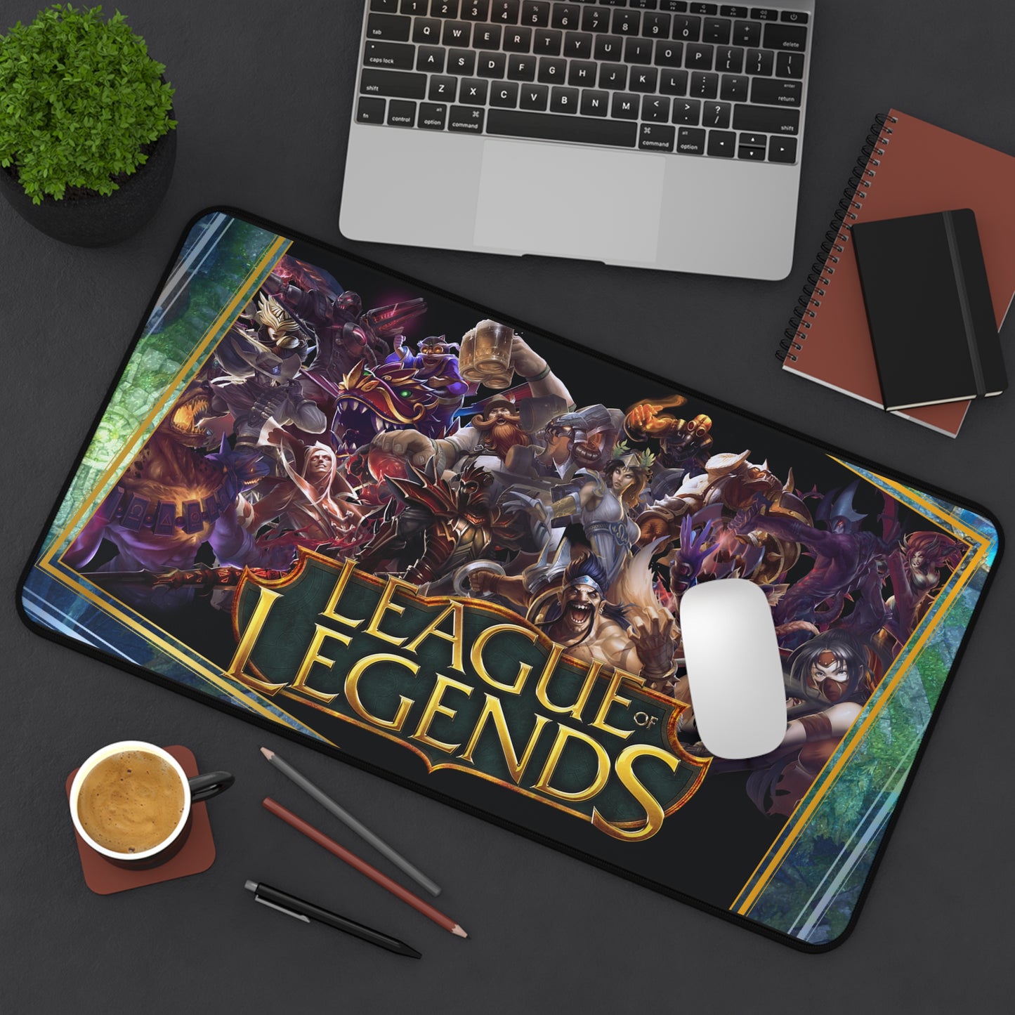 League of Legends Gaming Desk Mat  Champion Collage Mouse Pad