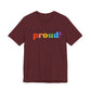 loud and proud! rainbow text Tee | LGBTQ pride T-shirt