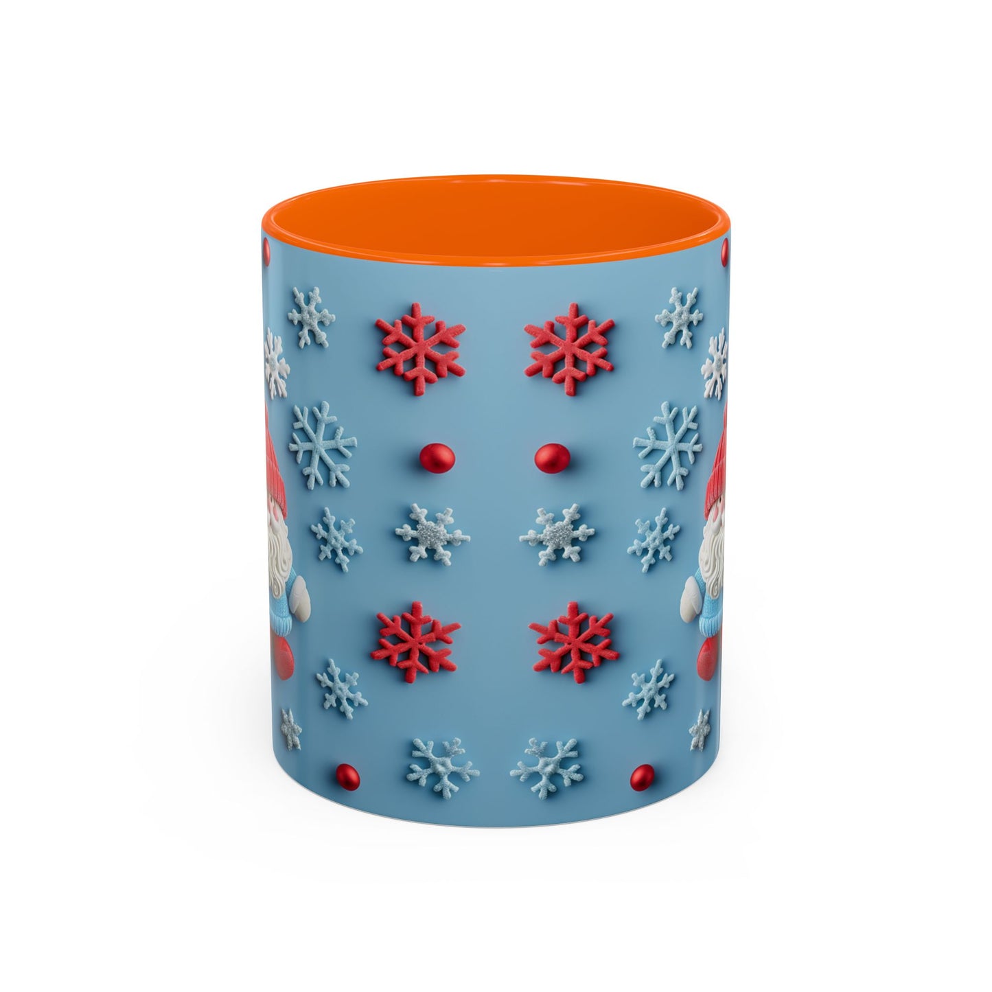 Santa Snowflake Pattern Mug | Accent Coffee Mug