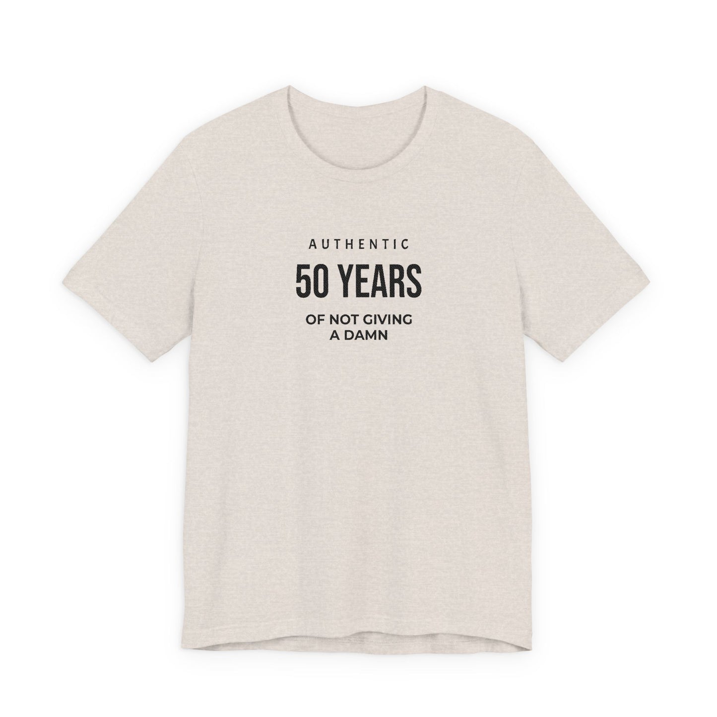 Customized Authentic 50 Years Of Not Giving A Damn T-Shirt | 50th Birthday Tee
