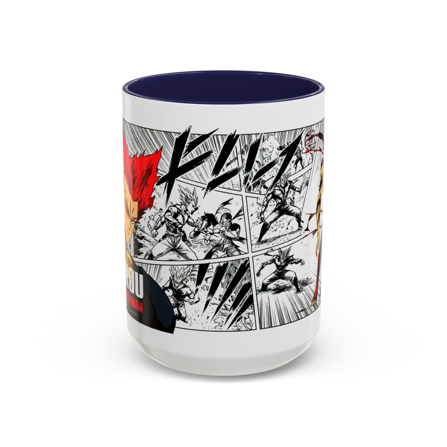 Garou Mug |One Punch Man Inspired Collage Accent Mug (11/15 oz)