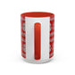 Snowman Knit Pattern Accent Mug | Christmas Holiday Coffee Cup