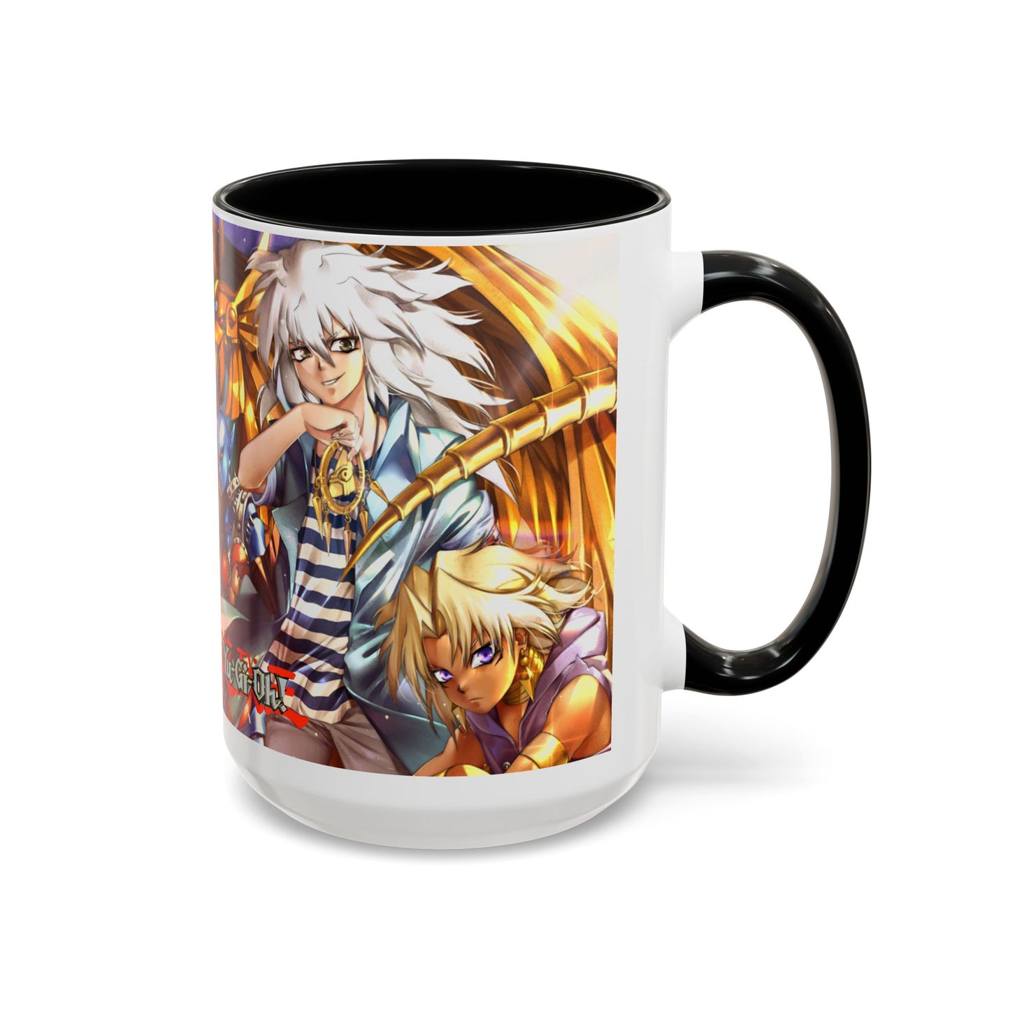Yu-Gi-Oh! Art Accent Coffee Mug | Pharaonic and Shadi Design (11/15oz)