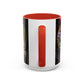Yu-Gi-Oh! Dark Magician & Dark Magician Girl Accent Coffee Mug | Anime Duelist Galaxy Design (11/15oz)