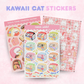 Kawaii Sticker Sets 4x6in