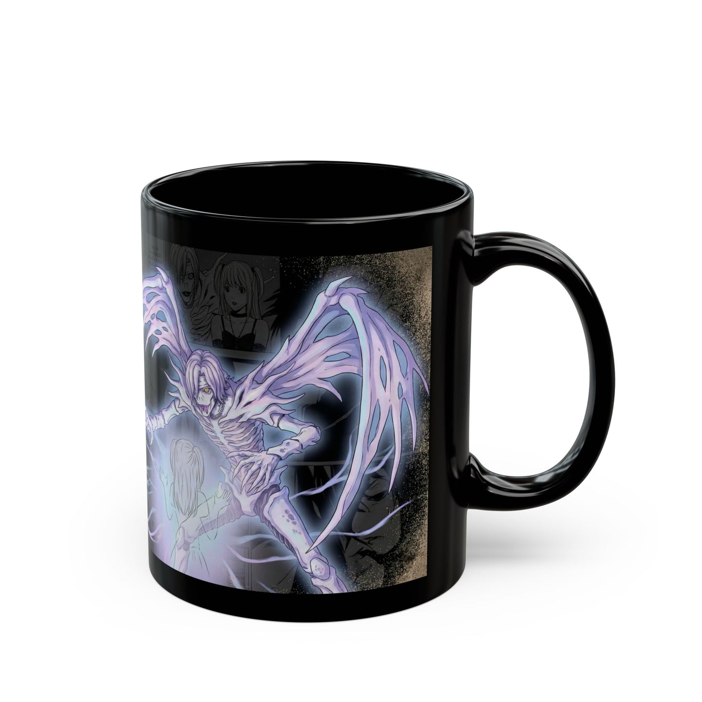 Demon Reaper Black Mug — Gothic Anime Grim Reaper Coffee Cup (11oz & 15oz)