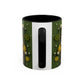 Yellow Santa Holiday Mug | Christmas Accent Coffee Mug (11,15oz)