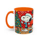 Yellow Santa Holiday Mug | Christmas Accent Coffee Mug (11,15oz)