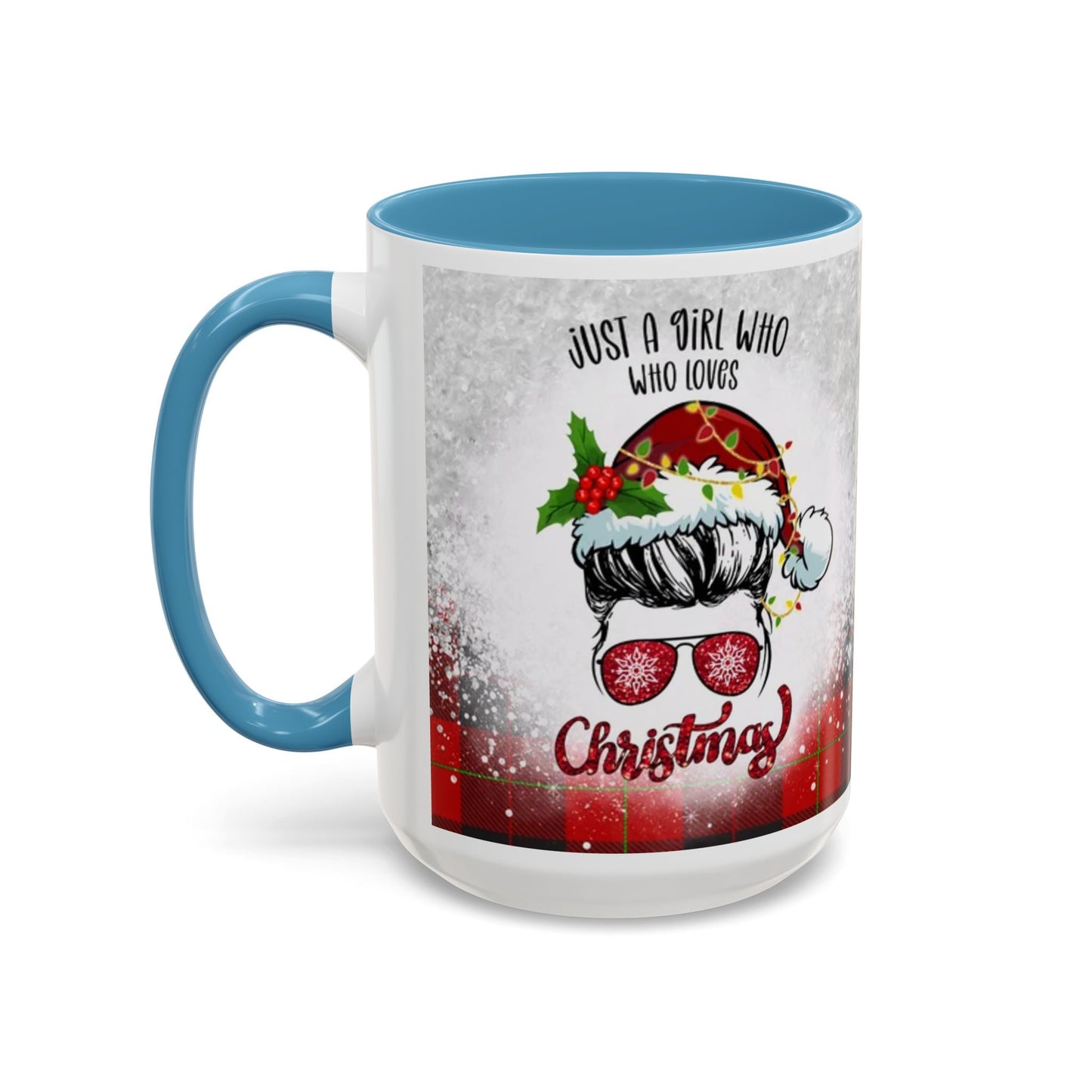 Just a Girl Who Loves Christmas Skull Mug | Accent Coffee Mug 11oz/15oz