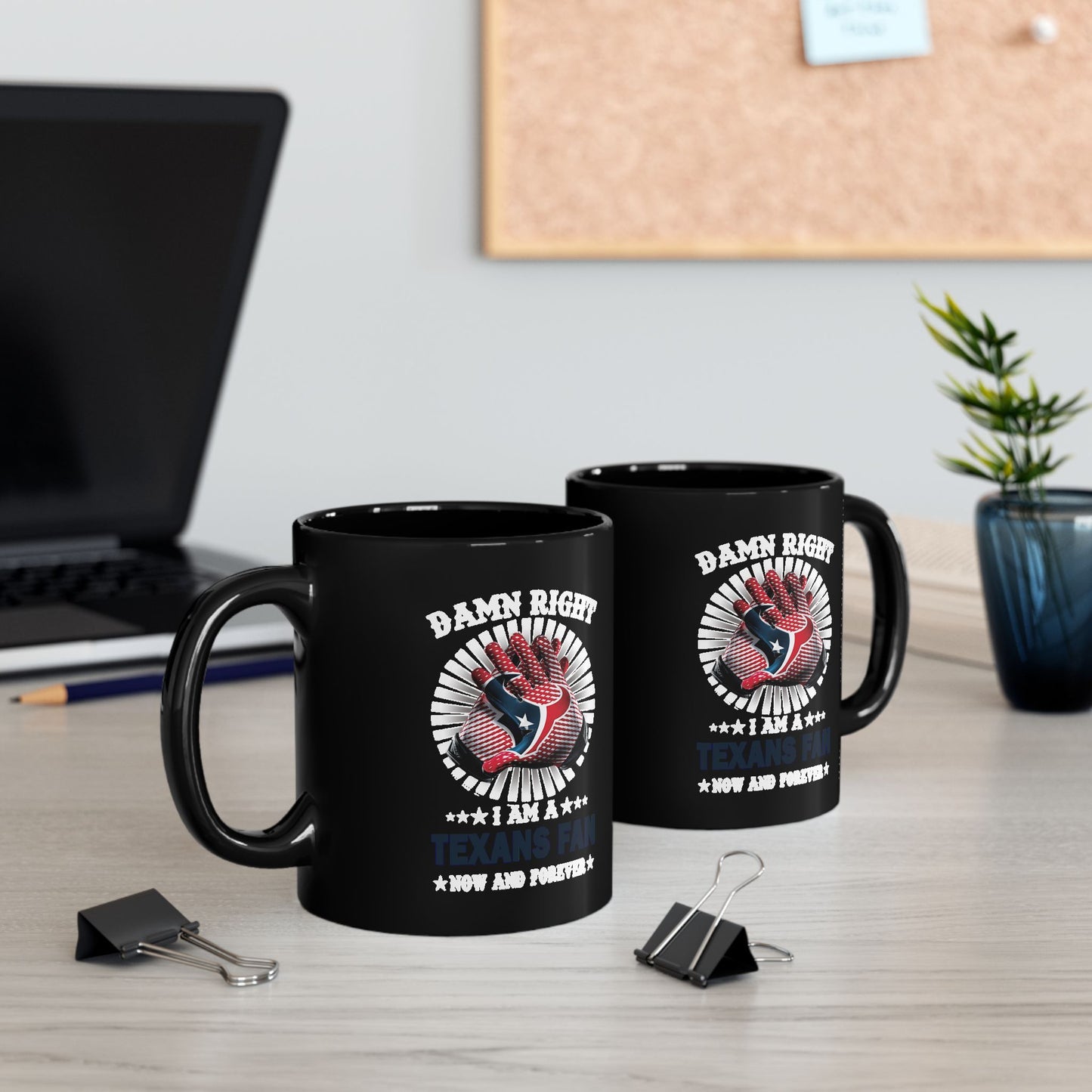 Customized Texans Football Fan  Mug – Football Fan Coffee Cup