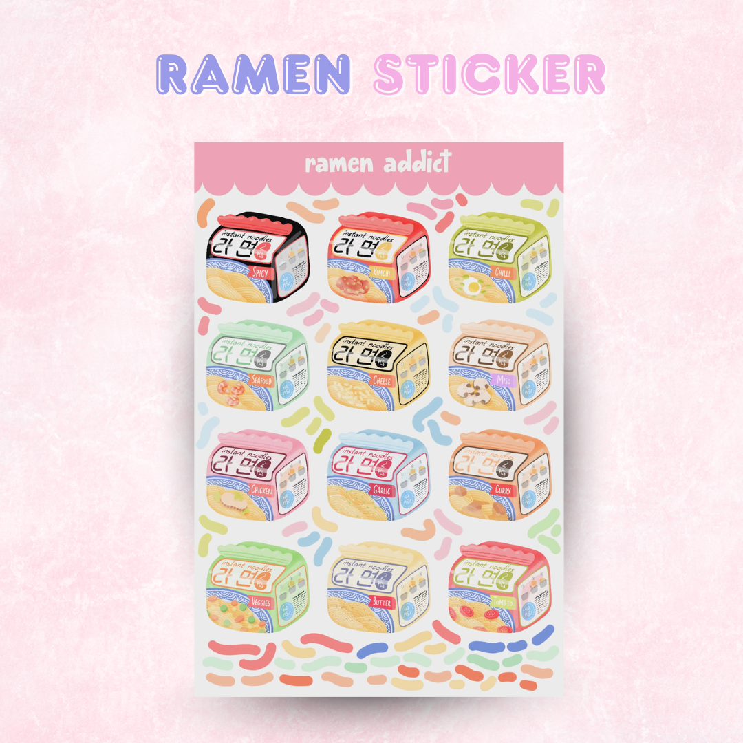 Kawaii Sticker Sets 4x6in