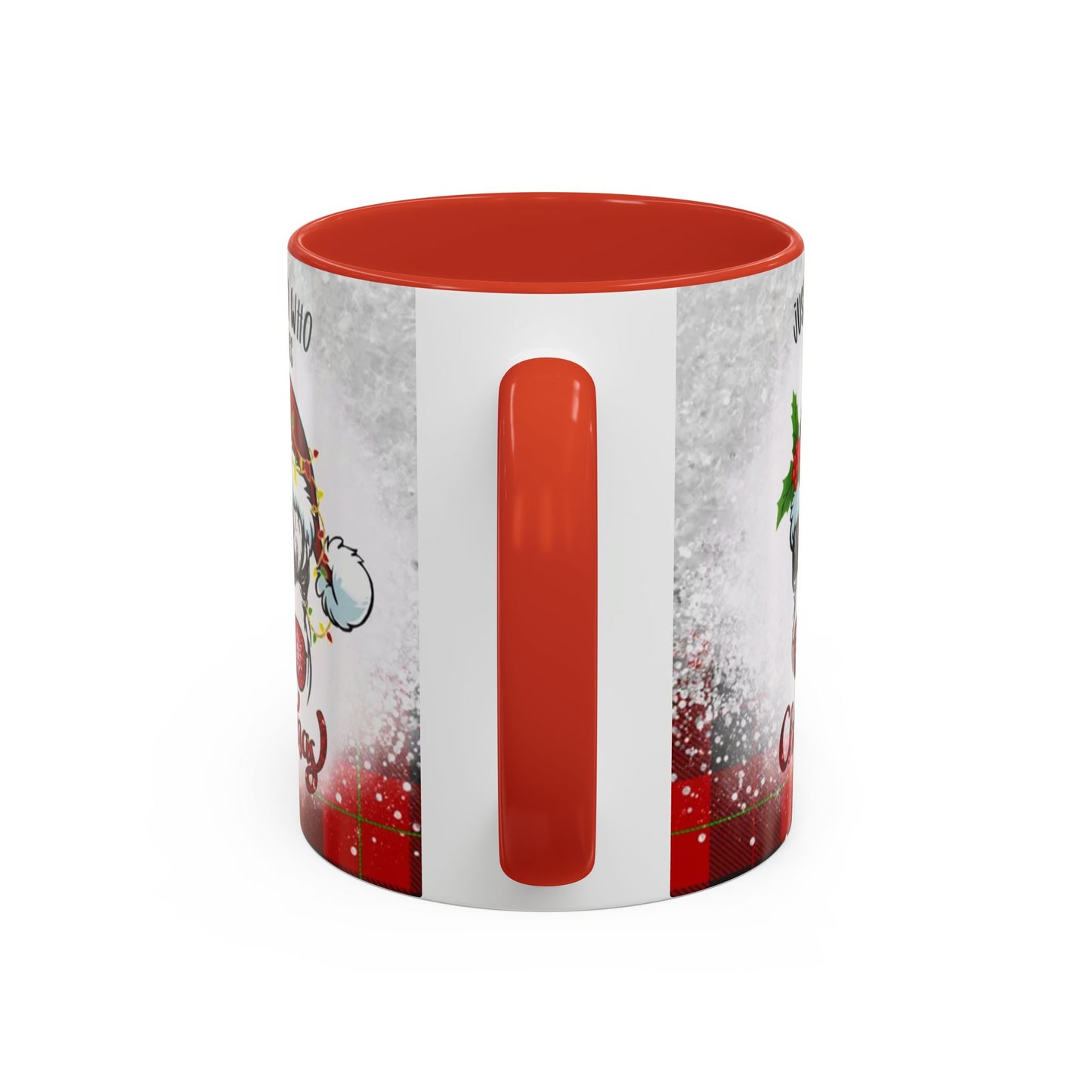 Just a Girl Who Loves Christmas Skull Mug | Accent Coffee Mug 11oz/15oz