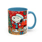 Yellow Santa Holiday Mug | Christmas Accent Coffee Mug (11,15oz)