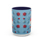 Santa Snowflake Pattern Mug | Accent Coffee Mug