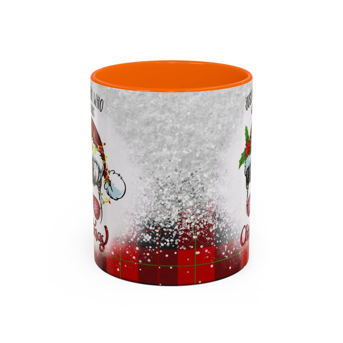 Just a Girl Who Loves Christmas Skull Mug | Accent Coffee Mug 11oz/15oz