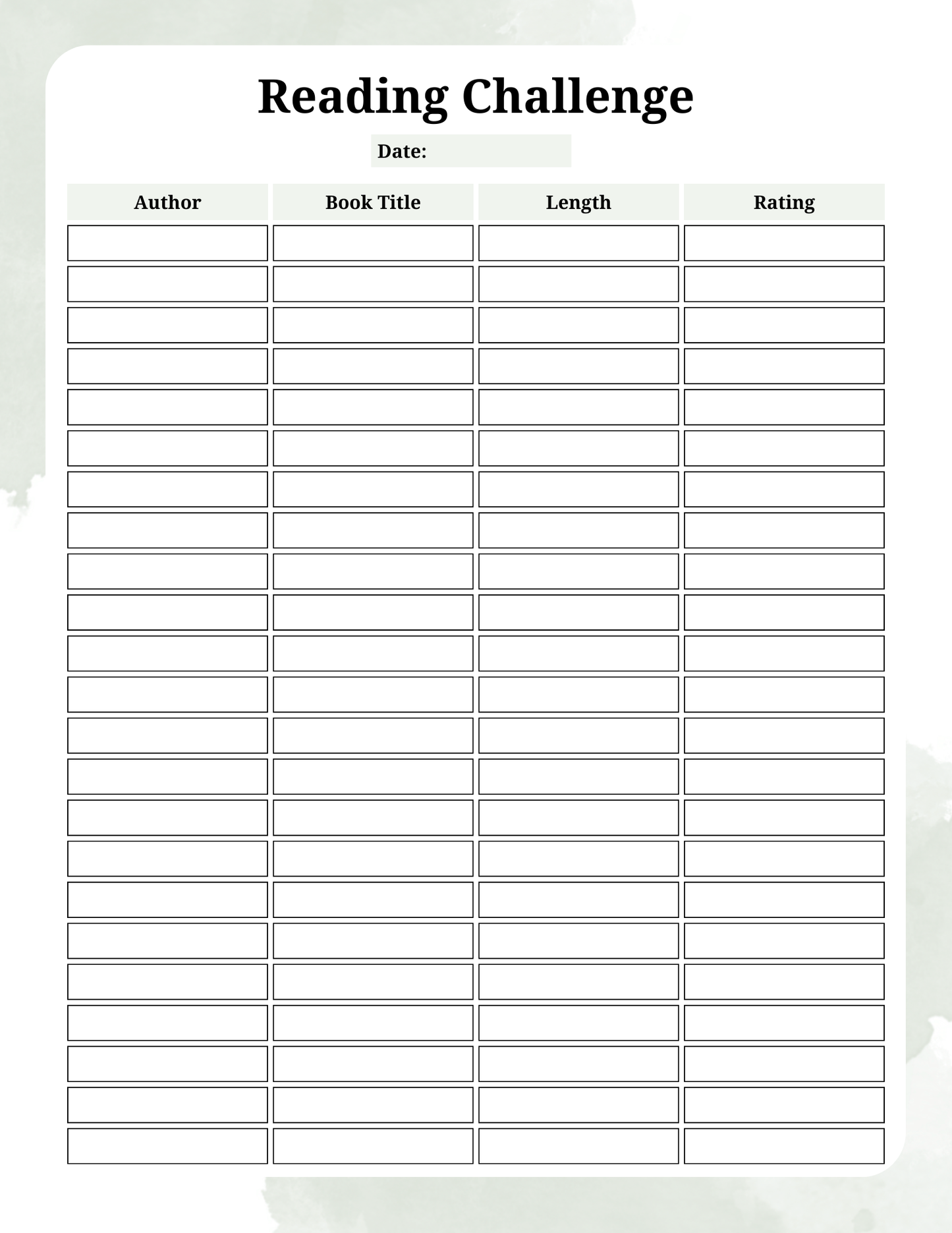 Digital Reading Journal | Digital Download