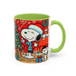 Yellow Santa Holiday Mug | Christmas Accent Coffee Mug (11,15oz)