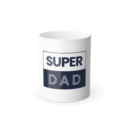 Super Dad Color Morphing Mug | 11oz Heat Reveal Coffee Cup