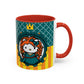 Redheaded Princess Kitty Accent Coffee Mug | Cute Cat Princess Design