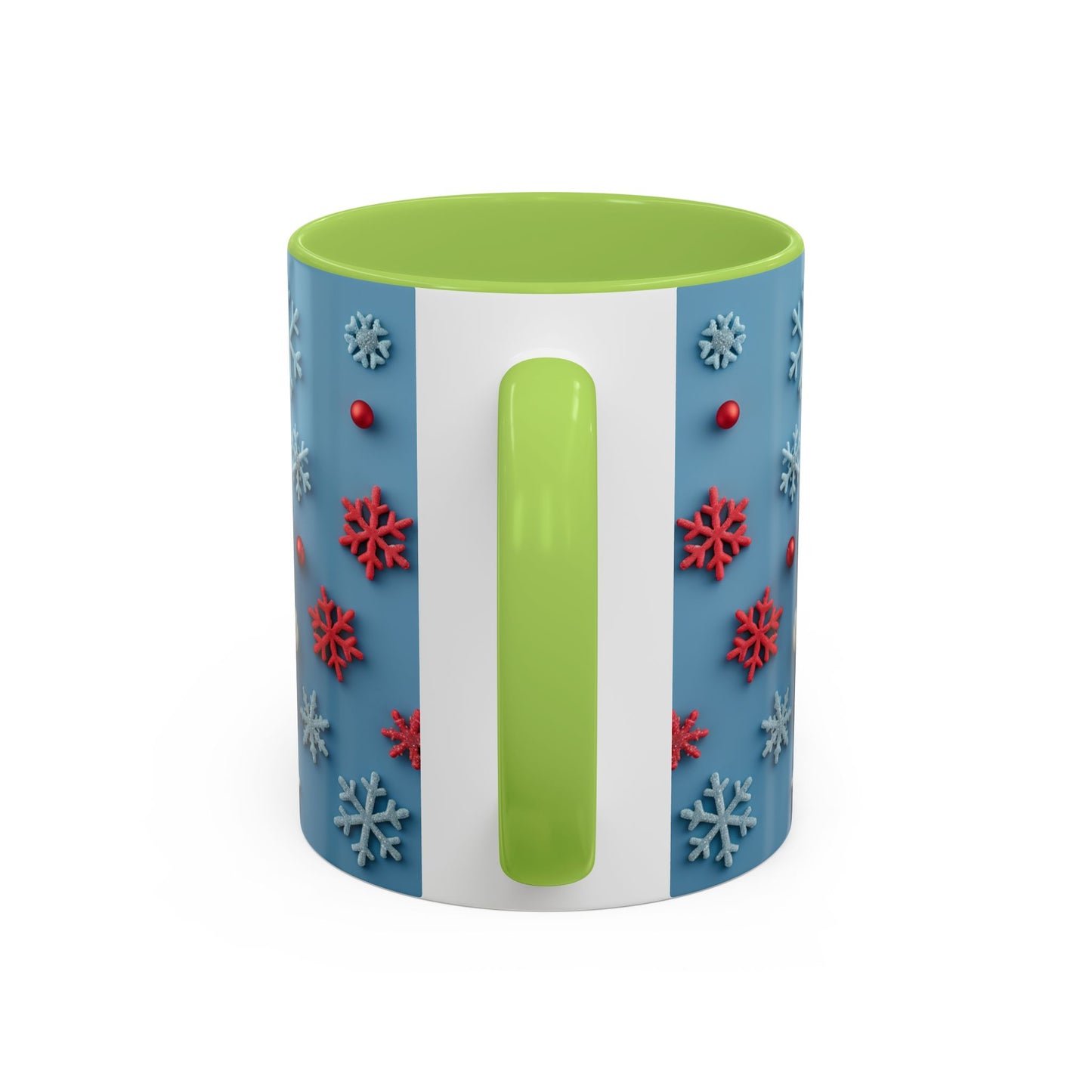 Santa Snowflake Pattern Mug | Accent Coffee Mug
