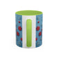 Santa Snowflake Pattern Mug | Accent Coffee Mug