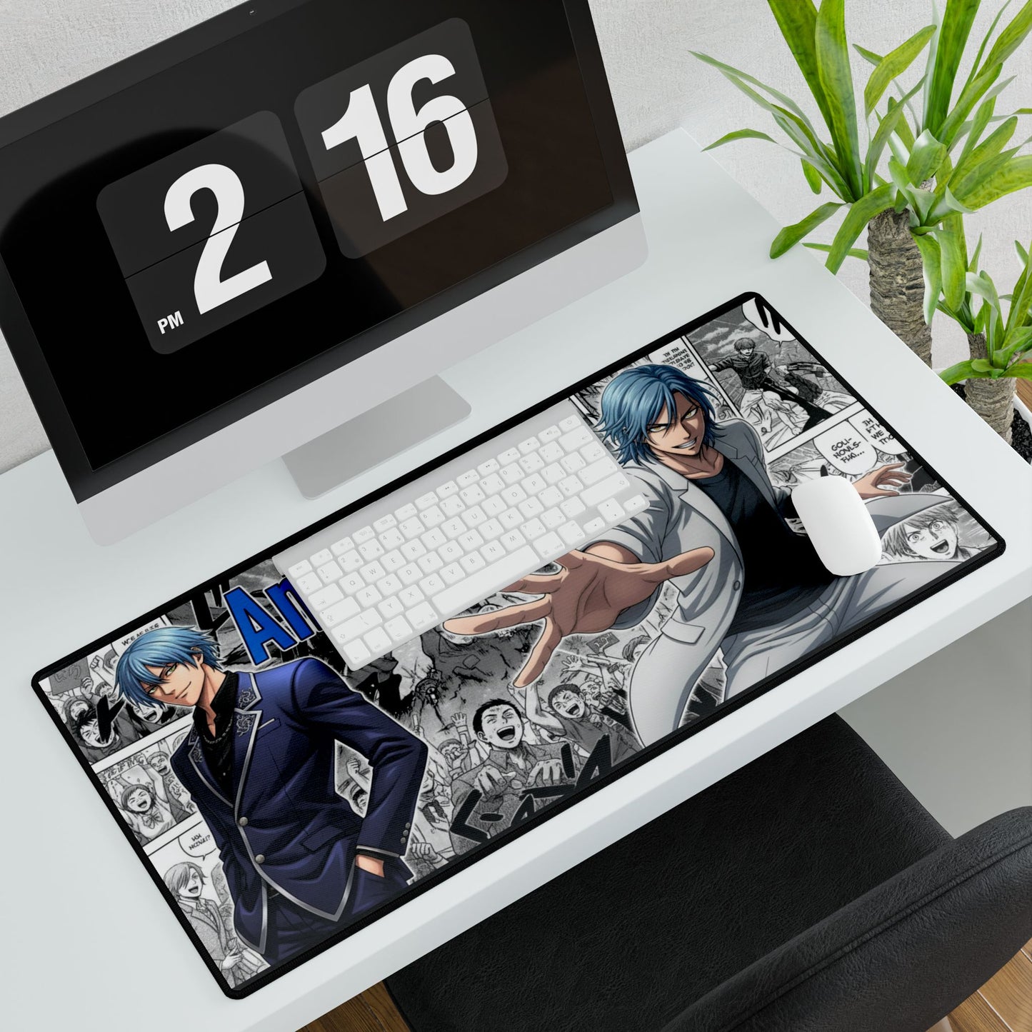 Amai Mask Anime Desk Mat | One Punch Man Inspired Desk Mat