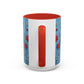 Santa Snowflake Pattern Mug | Accent Coffee Mug