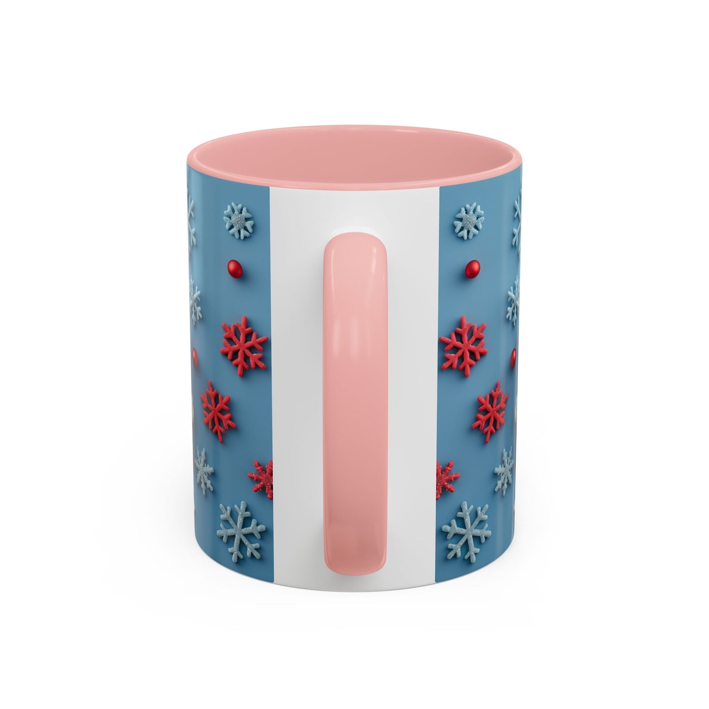Santa Snowflake Pattern Mug | Accent Coffee Mug