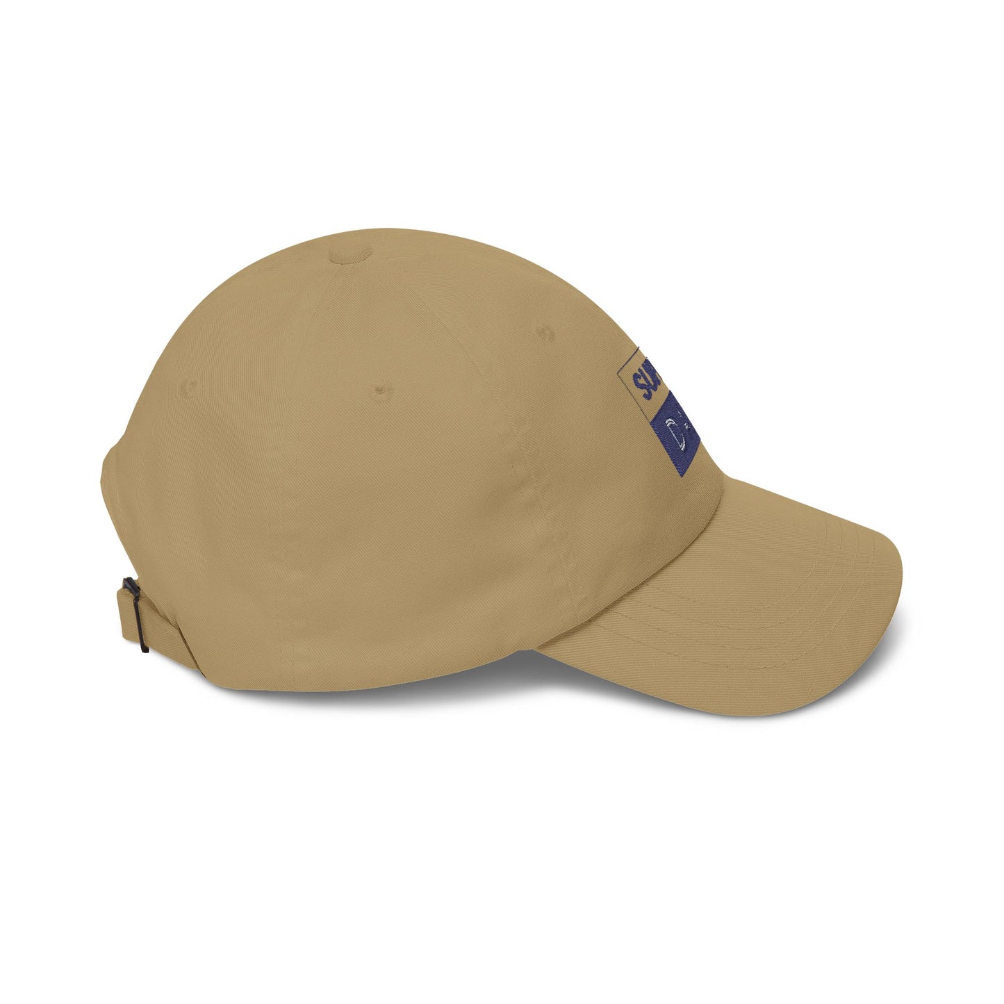 Super Dad embroidered logo Classic Dad Cap | White baseball hat