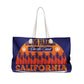 California Surfing Paradise Weekender Bag – Pacific Coast Palm Tree Travel Tote