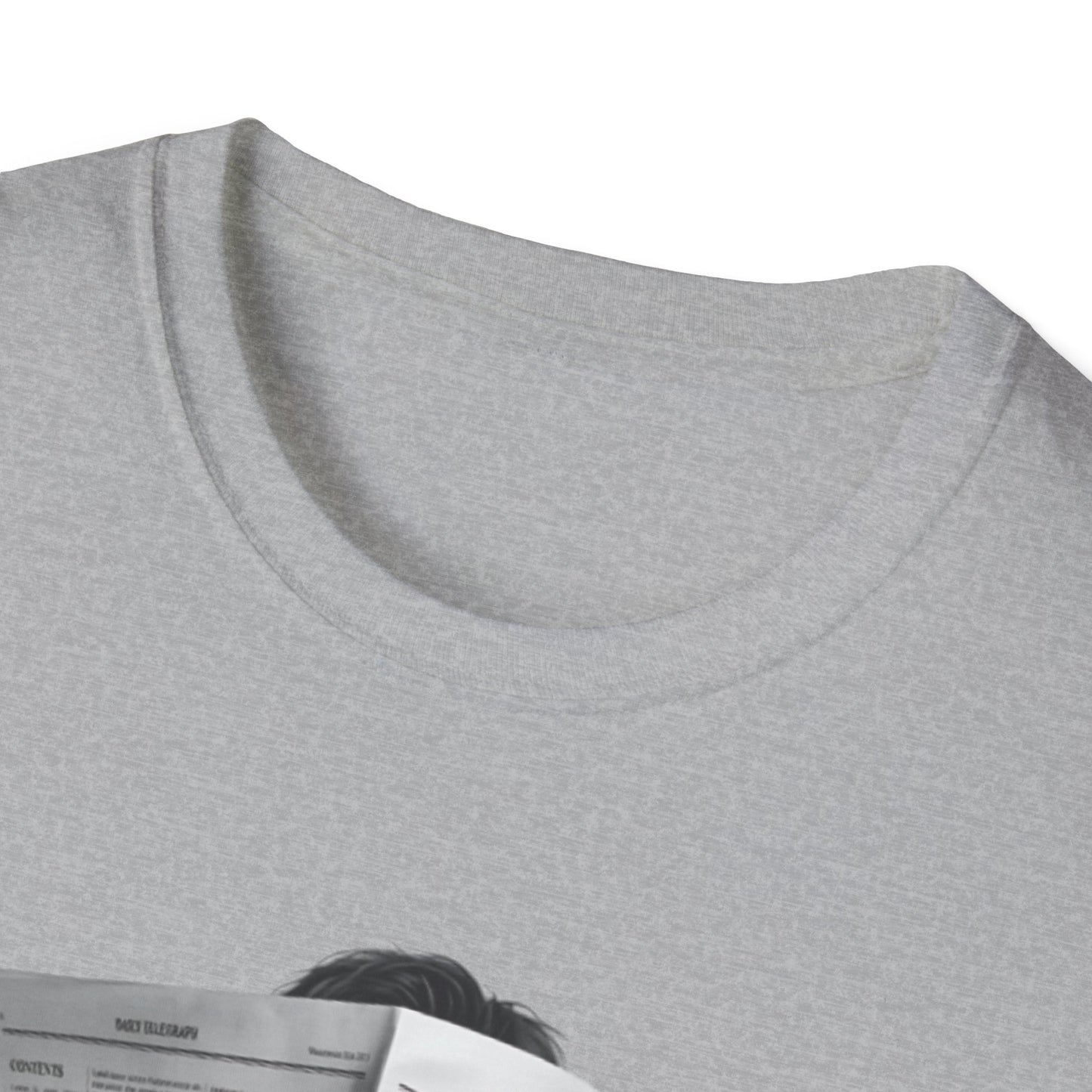 BTS  Reading Newspaper T-Shirt | Vintage Illustration, Retro Newsprint Tee