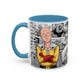 Anime Fist Coffee Mug  Dynamic Manga Collage Accent Mug (11/15 oz)