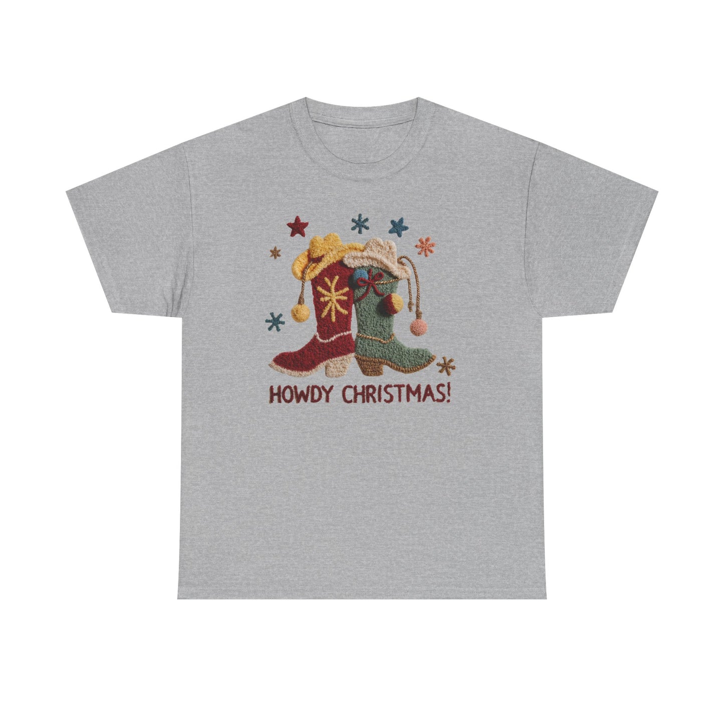 Howdy Christmas Jester Hat Tee | Holiday Western Santa Shirt