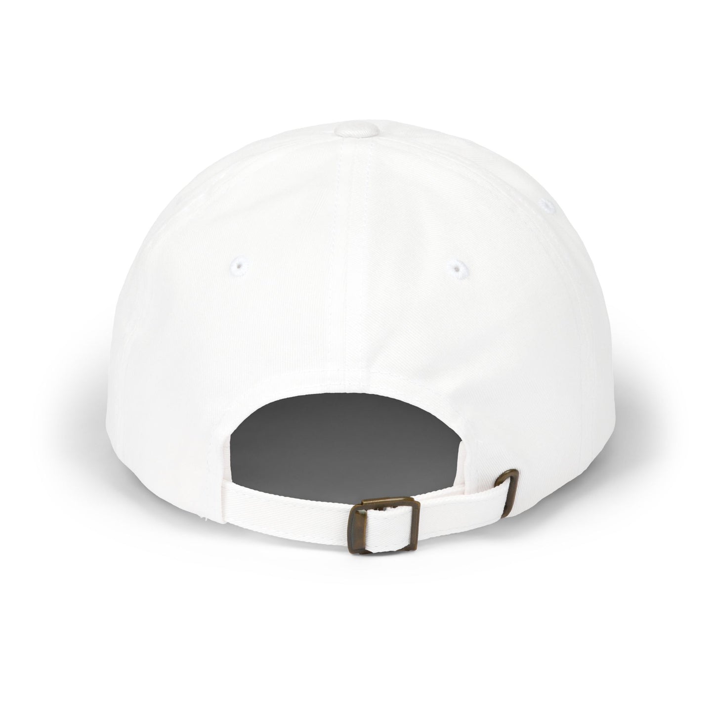 Super Dad embroidered logo Classic Dad Cap | White baseball hat