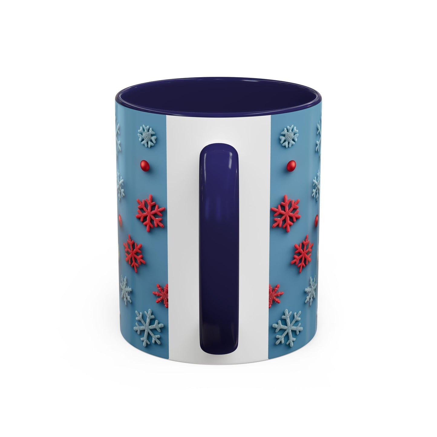 Santa Snowflake Pattern Mug | Accent Coffee Mug