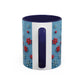 Santa Snowflake Pattern Mug | Accent Coffee Mug