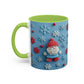 Santa Snowflake Pattern Mug | Accent Coffee Mug