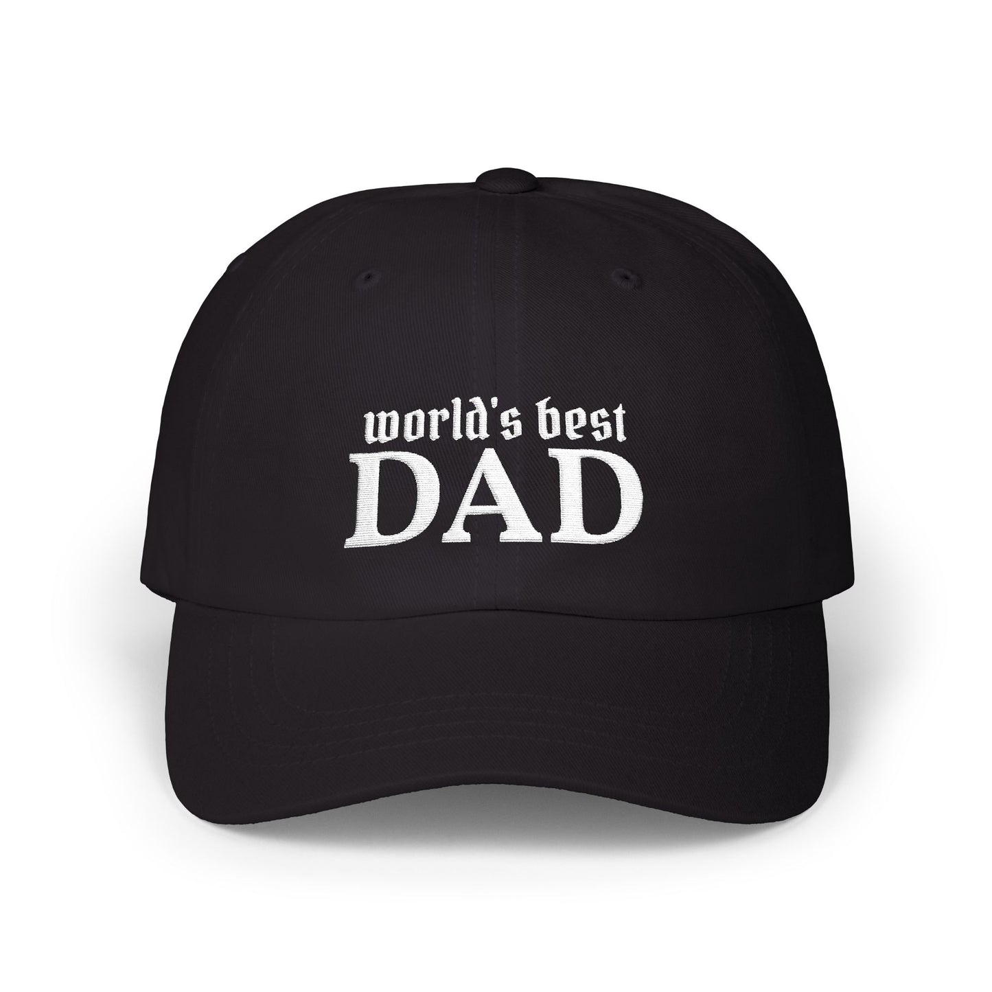 World's Best Dad Classic Dad Cap | Embroidered Baseball Hat