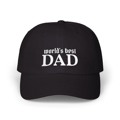 World's Best Dad Classic Dad Cap | Embroidered Baseball Hat