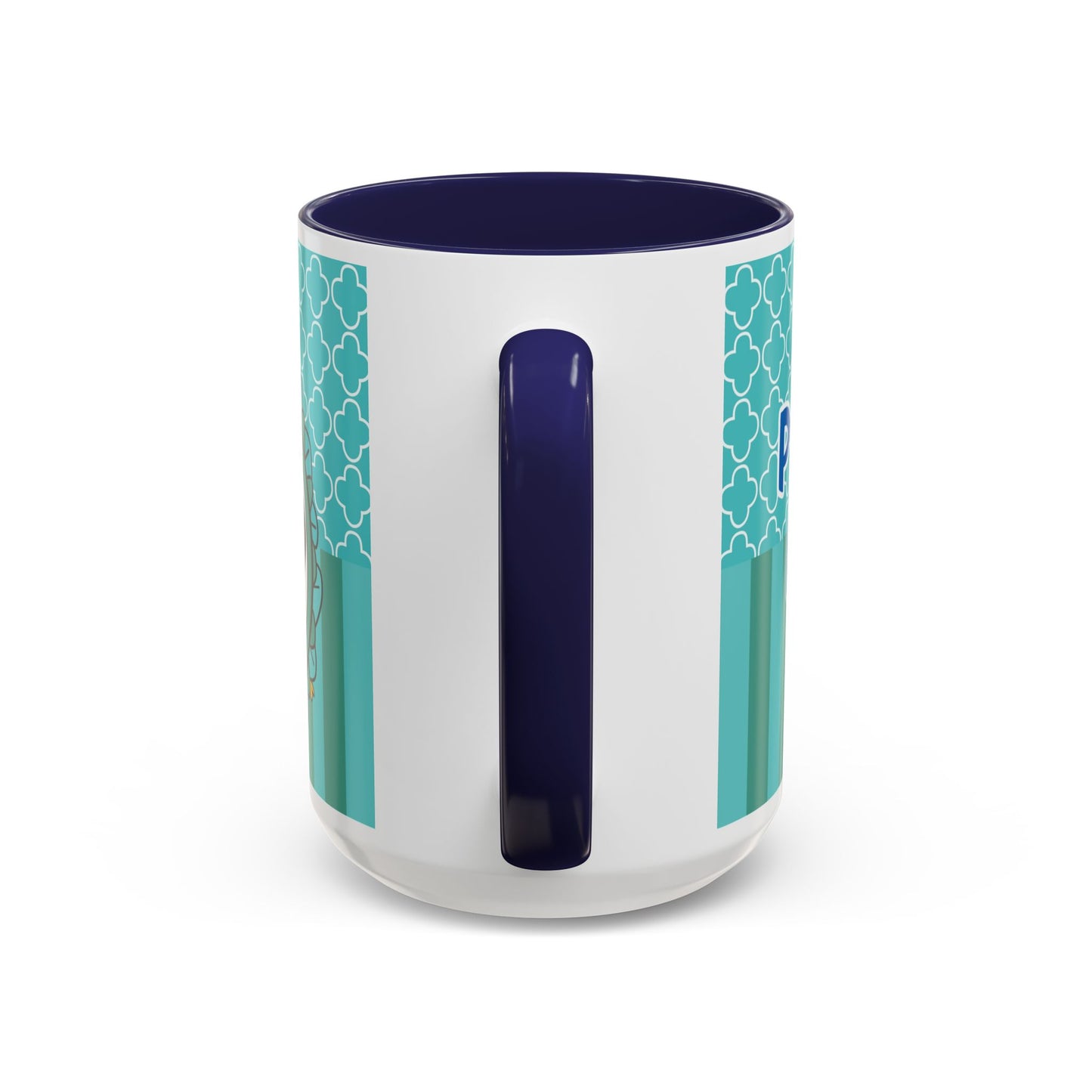 Princess Girl Cartoon Teal Accent Coffee Mug | 11oz 15oz