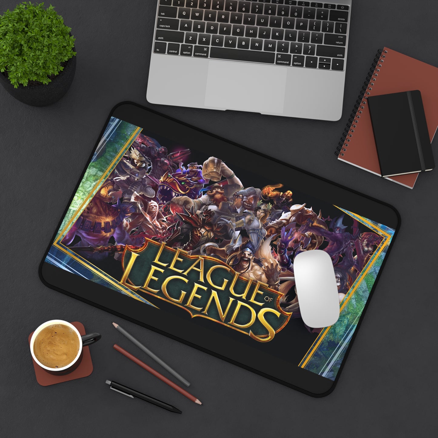 League of Legends Gaming Desk Mat  Champion Collage Mouse Pad