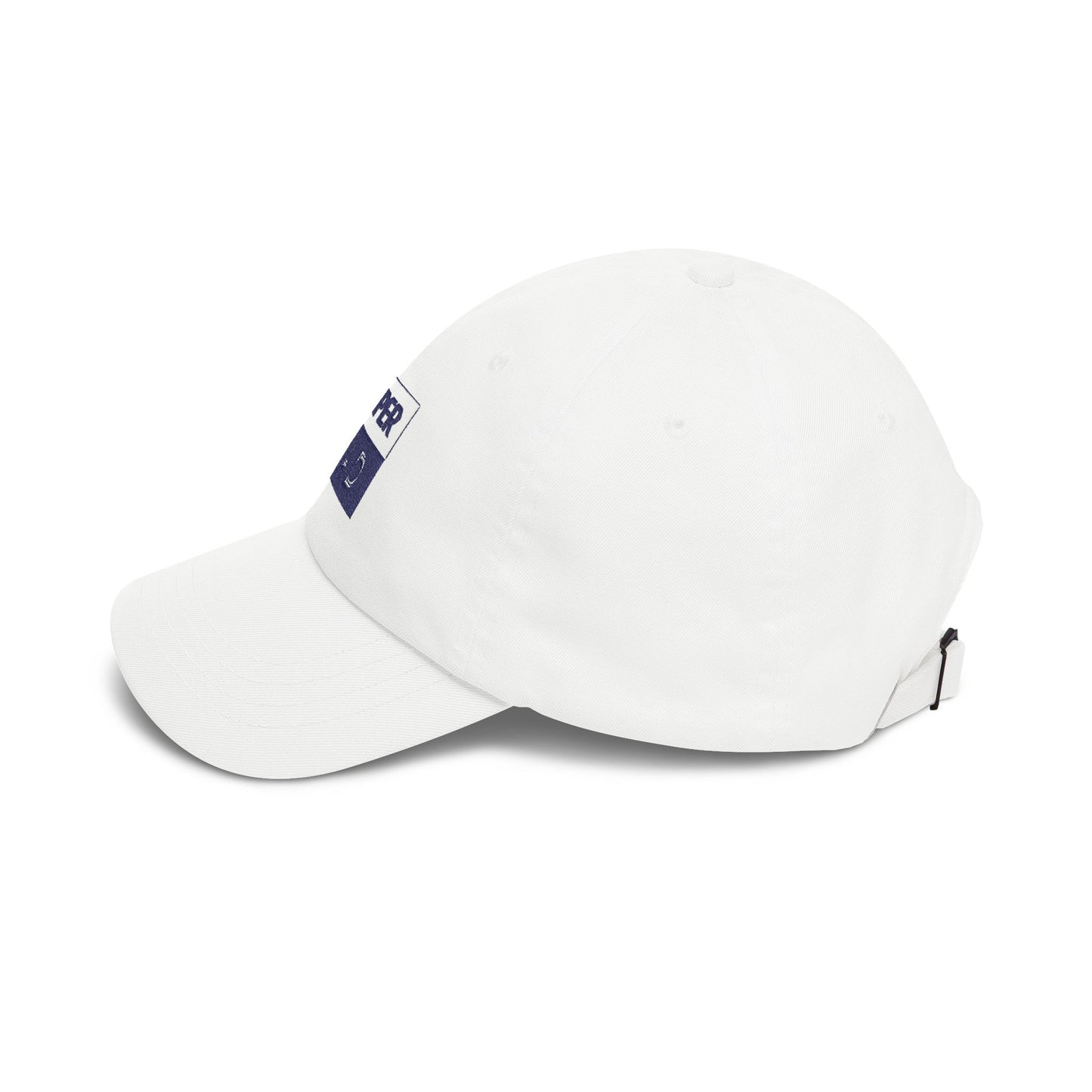 Super Dad embroidered logo Classic Dad Cap | White baseball hat