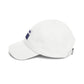 Super Dad embroidered logo Classic Dad Cap | White baseball hat