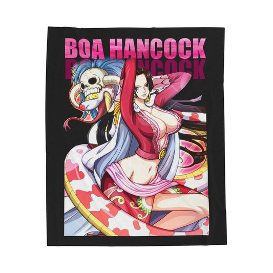 Boa Hancock Blanket | Anime Character Velveteen Plush Throw