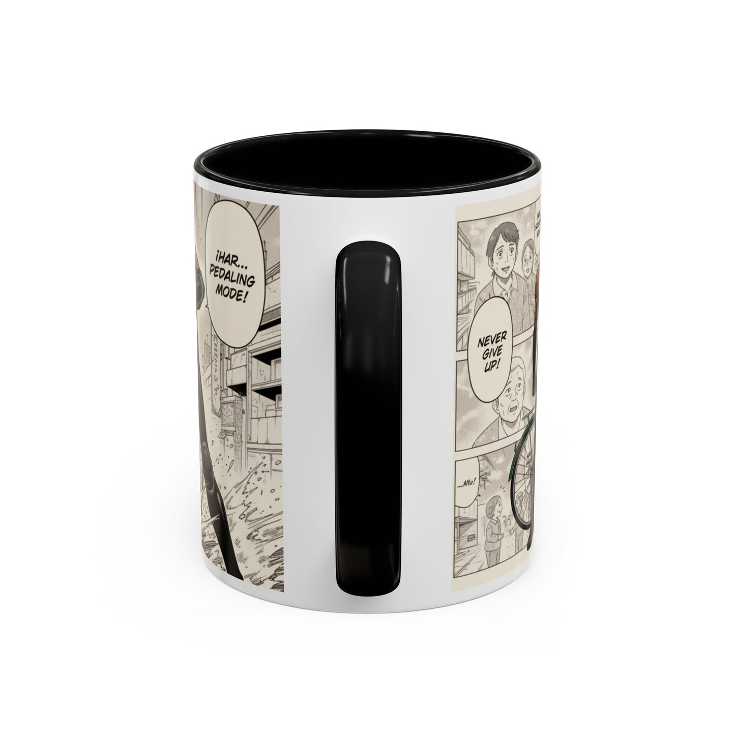 Mumen Rider Comic Panel Coffee Mug  Anime Hero Bike Design (11/15oz)
