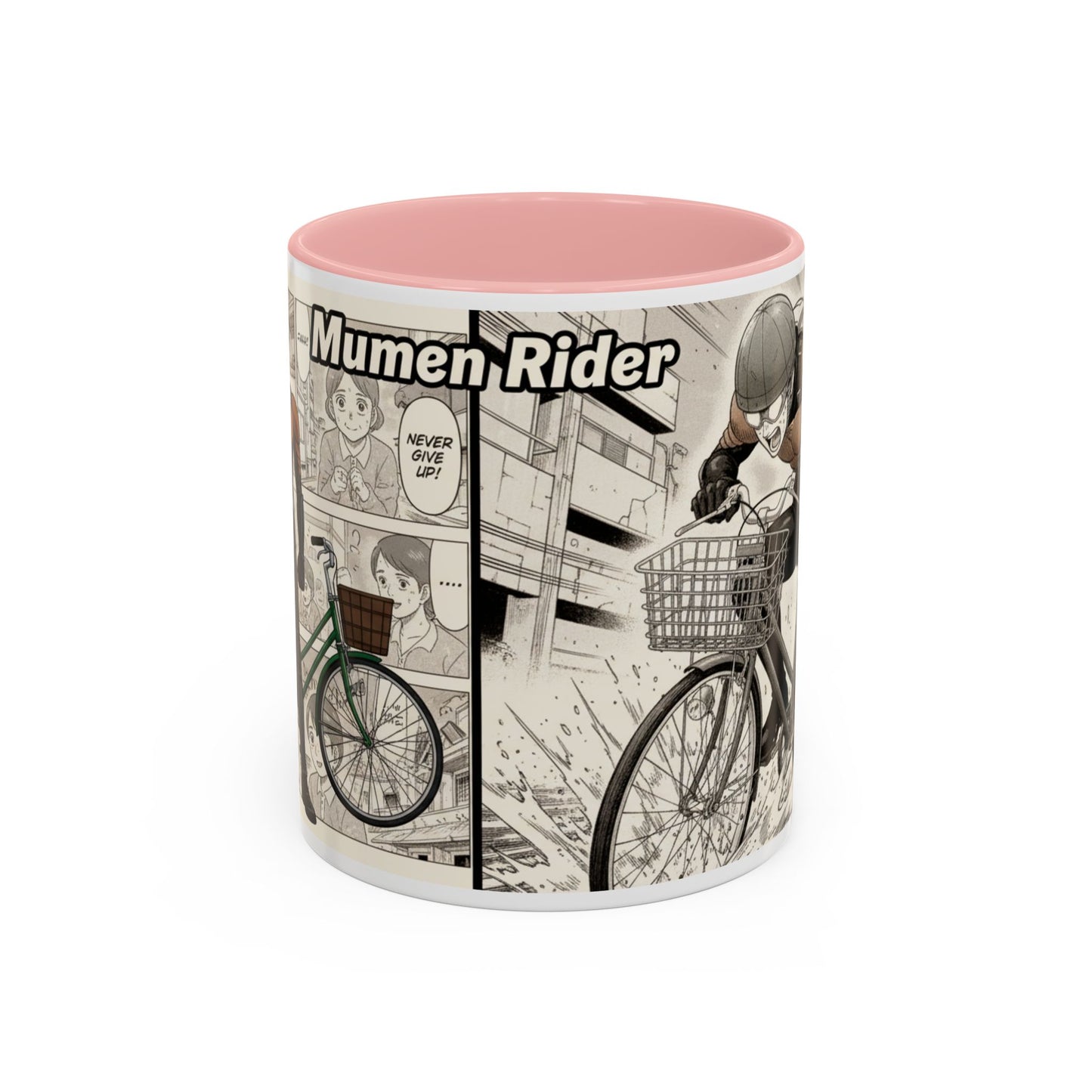Mumen Rider Comic Panel Coffee Mug  Anime Hero Bike Design (11/15oz)