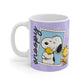 Snoopy & Woodstock Pattern Mug | 11oz Coffee Cup