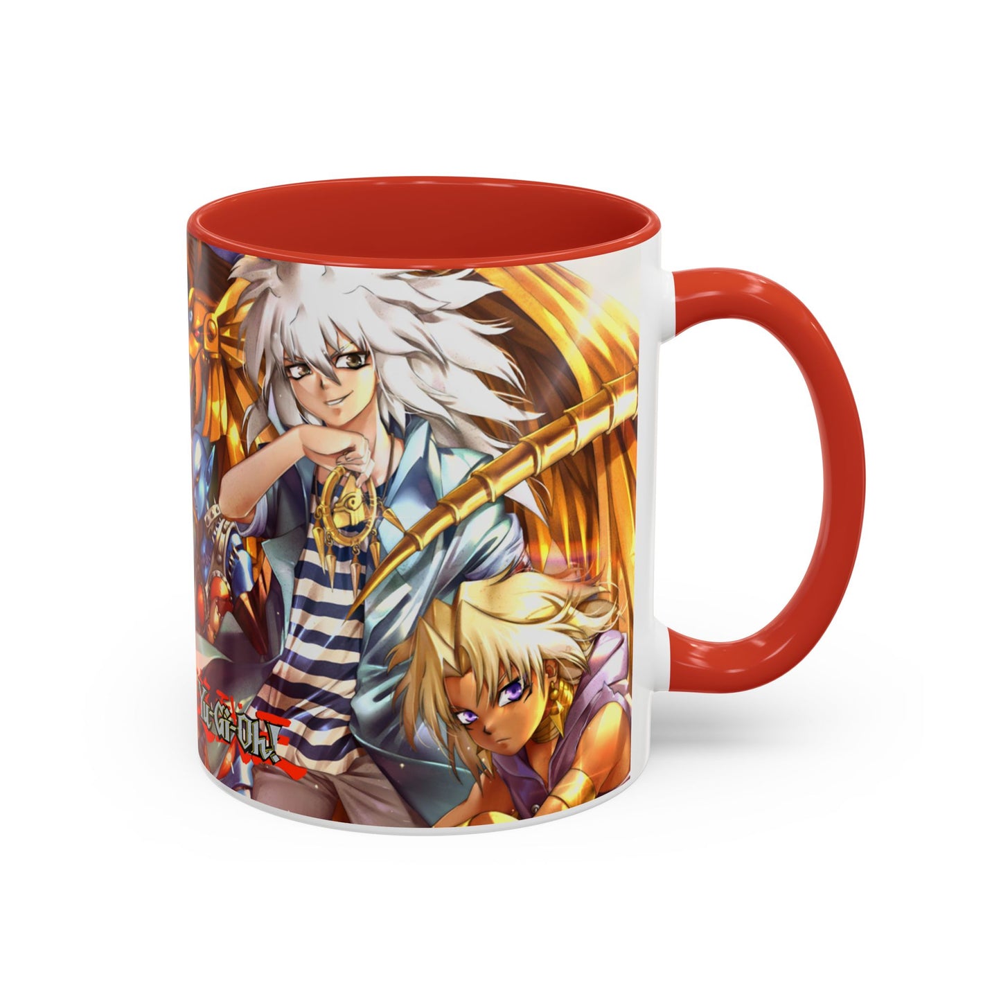 Yu-Gi-Oh! Art Accent Coffee Mug | Pharaonic and Shadi Design (11/15oz)