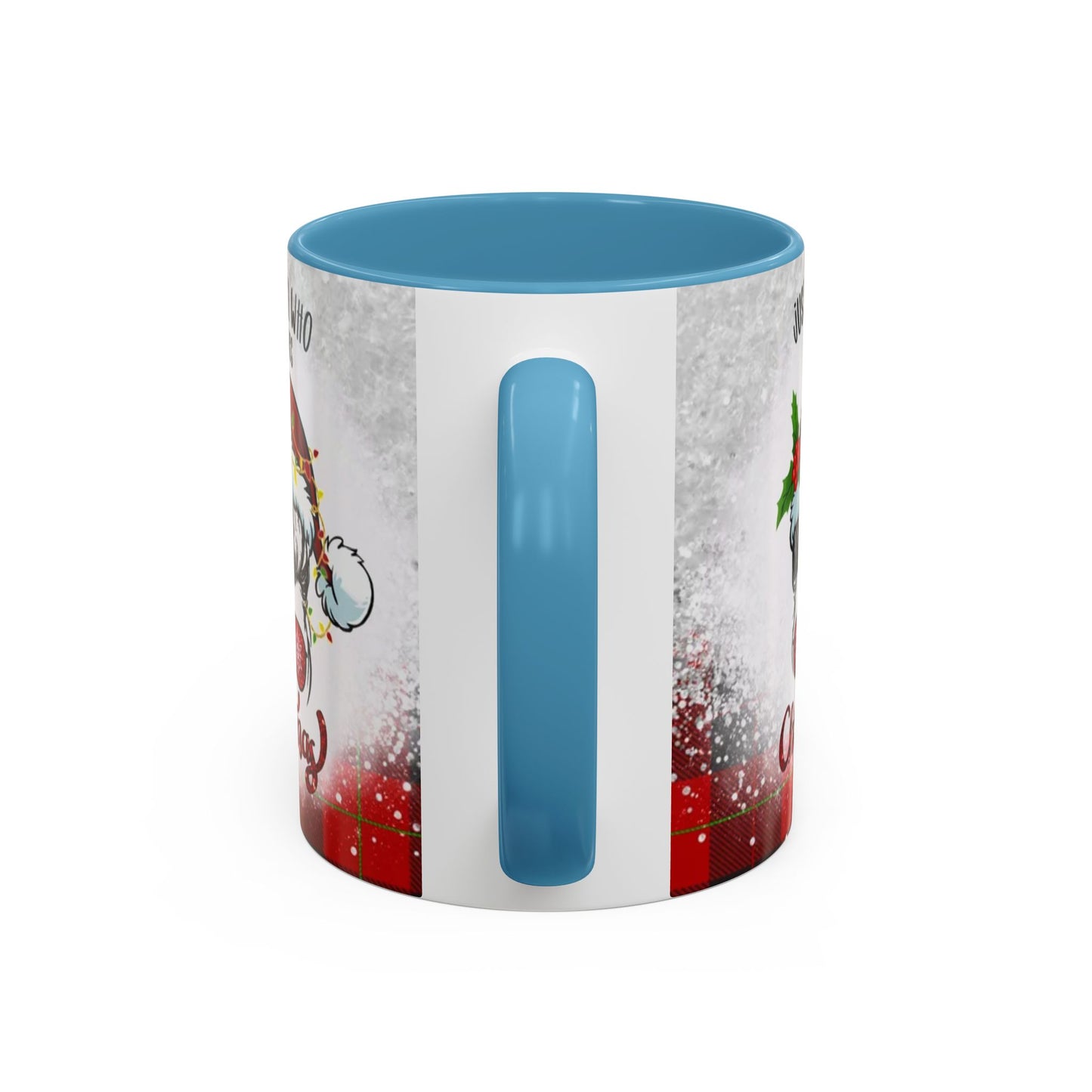 Just a Girl Who Loves Christmas Skull Mug | Accent Coffee Mug 11oz/15oz