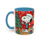 Yellow Santa Holiday Mug | Christmas Accent Coffee Mug (11,15oz)
